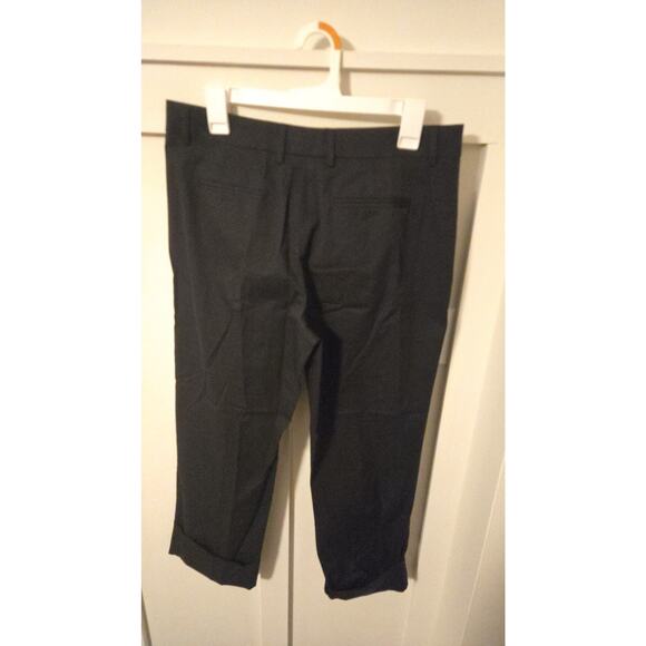 QL2 Quelledue Black Cuffed Tailored Trousers Size 10 - Picture 3 of 3
